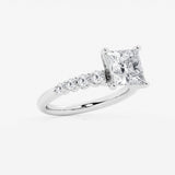 Elara - Graduated Side Stones Engagement Ring