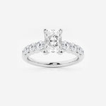 Elara - Graduated Side Stones Engagement Ring