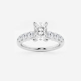 Elara - Graduated Side Stones Engagement Ring