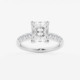Elara - Graduated Side Stones Engagement Ring