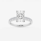 Elara - Graduated Side Stones Engagement Ring