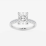 Elara - Graduated Side Stones Engagement Ring