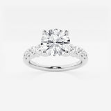 Elara - Graduated Side Stones Engagement Ring