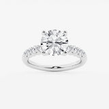 Elara - Graduated Side Stones Engagement Ring