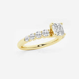 Elara - Graduated Side Stones Engagement Ring