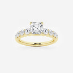 Elara - Graduated Side Stones Engagement Ring