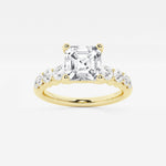 Elara - Graduated Side Stones Engagement Ring