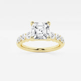 Elara - Graduated Side Stones Engagement Ring