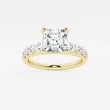 Elara - Graduated Side Stones Engagement Ring