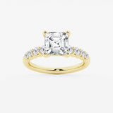 Elara - Graduated Side Stones Engagement Ring