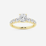Elara - Graduated Side Stones Engagement Ring