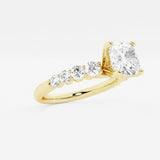 Elara - Graduated Side Stones Engagement Ring