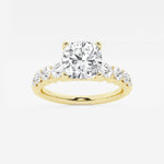 Elara - Graduated Side Stones Engagement Ring