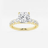 Elara - Graduated Side Stones Engagement Ring