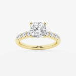 Elara - Graduated Side Stones Engagement Ring