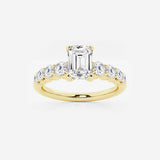 Elara - Graduated Side Stones Engagement Ring