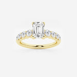 Elara - Graduated Side Stones Engagement Ring
