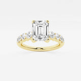 Elara - Graduated Side Stones Engagement Ring