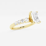Elara - Graduated Side Stones Engagement Ring