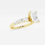 Elara - Graduated Side Stones Engagement Ring