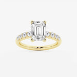 Elara - Graduated Side Stones Engagement Ring