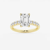 Elara - Graduated Side Stones Engagement Ring