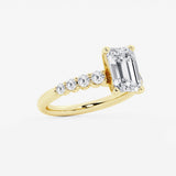Elara - Graduated Side Stones Engagement Ring