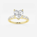 Elara - Graduated Side Stones Engagement Ring