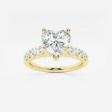 Elara - Graduated Side Stones Engagement Ring