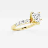 Elara - Graduated Side Stones Engagement Ring