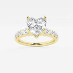 Elara - Graduated Side Stones Engagement Ring