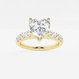 Elara - Graduated Side Stones Engagement Ring