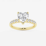 Elara - Graduated Side Stones Engagement Ring