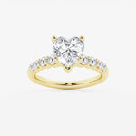 Elara - Graduated Side Stones Engagement Ring