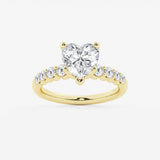 Elara - Graduated Side Stones Engagement Ring