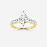 Elara - Graduated Side Stones Engagement Ring