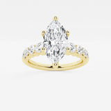Elara - Graduated Side Stones Engagement Ring