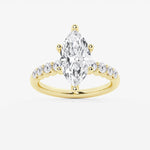 Elara - Graduated Side Stones Engagement Ring