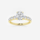Elara - Graduated Side Stones Engagement Ring
