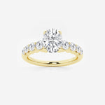 Elara - Graduated Side Stones Engagement Ring