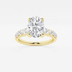 Elara - Graduated Side Stones Engagement Ring