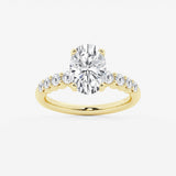 Elara - Graduated Side Stones Engagement Ring