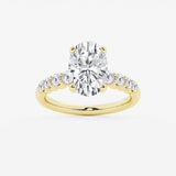 Elara - Graduated Side Stones Engagement Ring