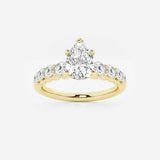 Elara - Graduated Side Stones Engagement Ring