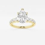 Elara - Graduated Side Stones Engagement Ring