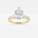 Elara - Graduated Side Stones Engagement Ring