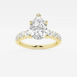 Elara - Graduated Side Stones Engagement Ring