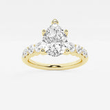 Elara - Graduated Side Stones Engagement Ring