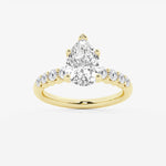Elara - Graduated Side Stones Engagement Ring