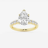 Elara - Graduated Side Stones Engagement Ring